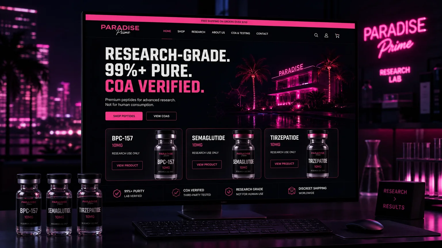 Paradise Prime website by Skald Studio